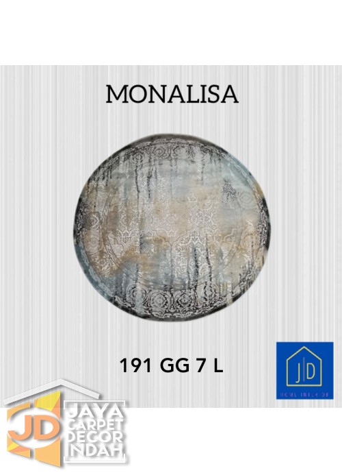 Permadani Monalisa Bulat 191 GG 7 L Ukuran 120 cm x 120 cm, 160 cm x 160 cm